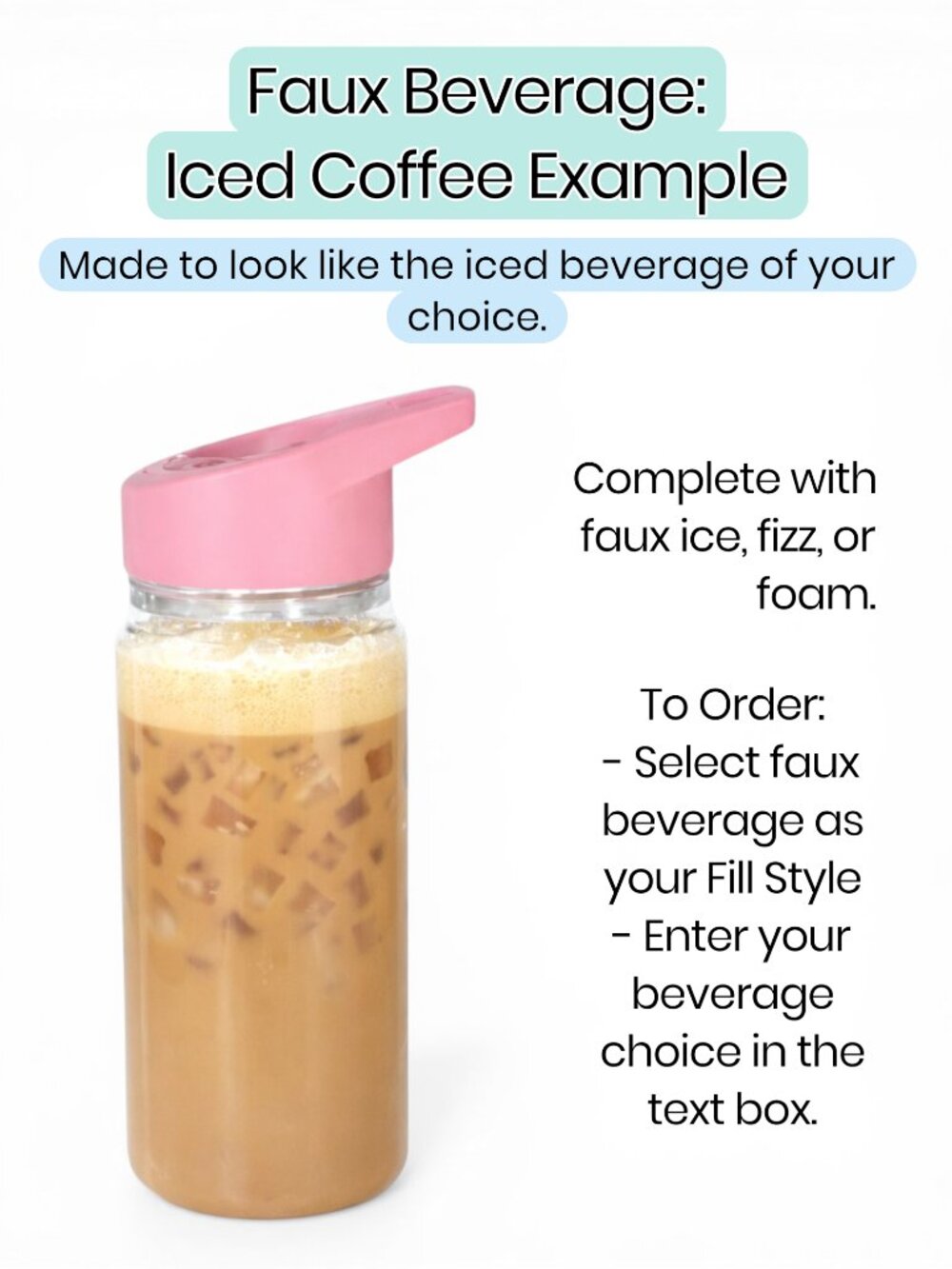 Custom 20oz Acrylic Tumbler w/ Handle | Glitter Filled Cup | Snow Globe Cup - Picture 8 of 11